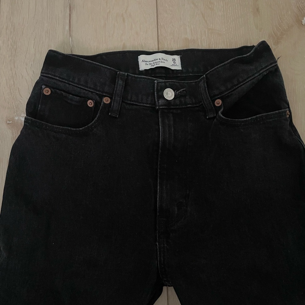 Abercrombie & Fitch Black Straight Leg Jeans